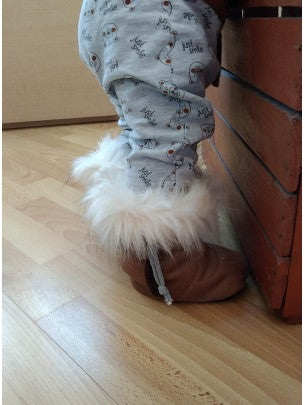 brown shoes lifestyle baby standing up