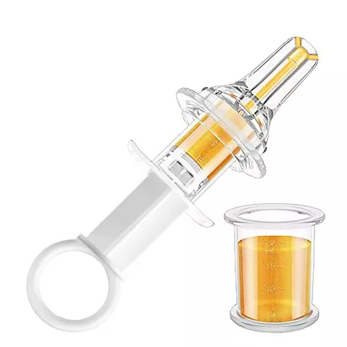 Pacifier medicine dispenser front
