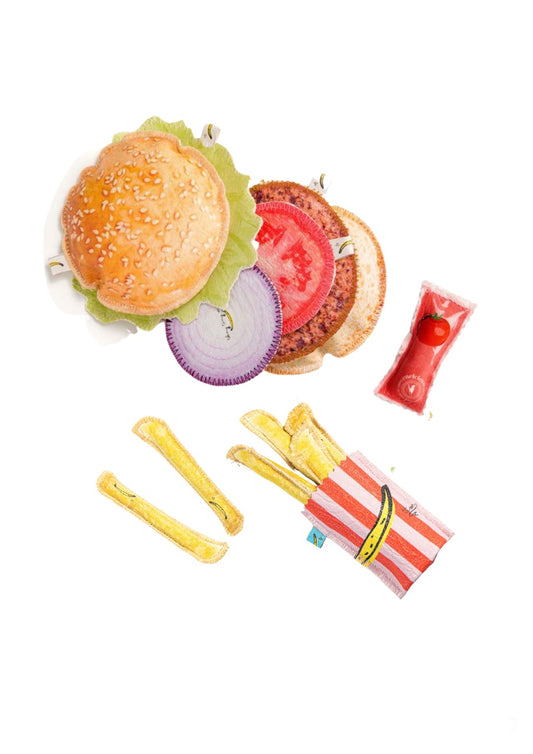 Burger toy front